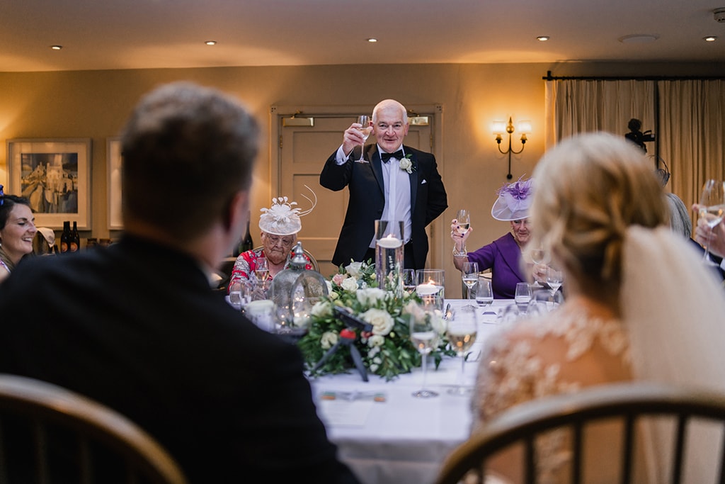 Father of the groom speech at The Grove of Narberth Hotel