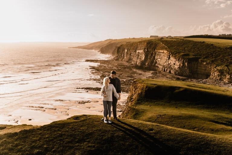 Southerndown Beach Engagement Photoshoot | Alex and Anthony