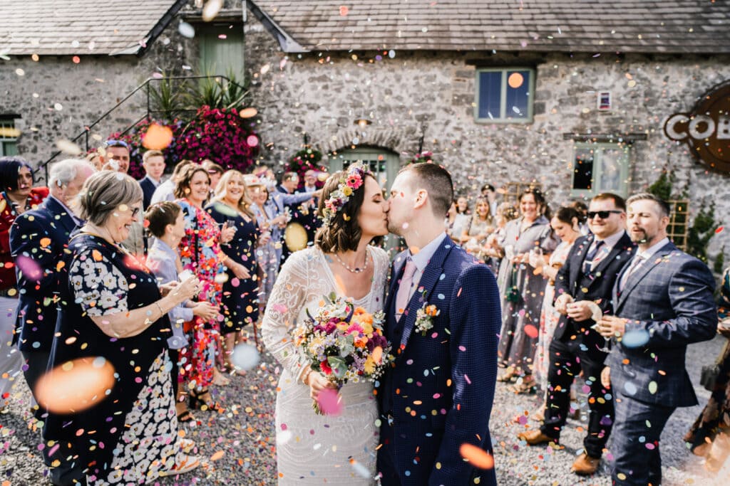 Wedding Confetti at Cobbles Weddings and Events