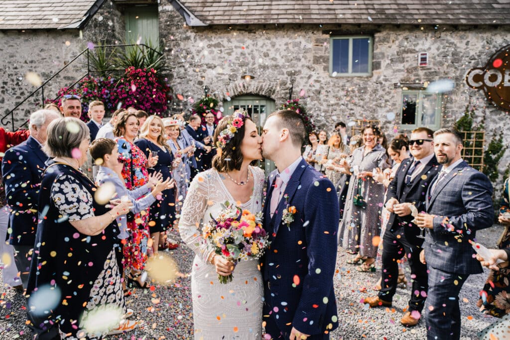 Wedding Confetti at Cobbles Weddings and Events
